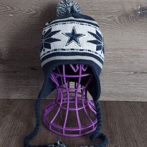 New Era Dallas Cowboys Knit Winter Hat with Ear Flaps